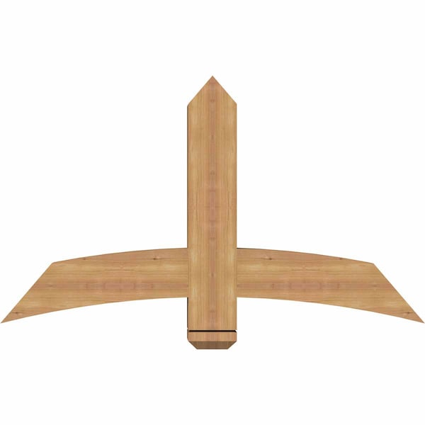 Ekena Millwork Bellingham Timber Gable Bracket, Western Red Cedar, 48"W x 28"H x 5 1/2"D x 5 1/2"F, 14/12 Pitch GBW048X28X0606BEL00SWR - main